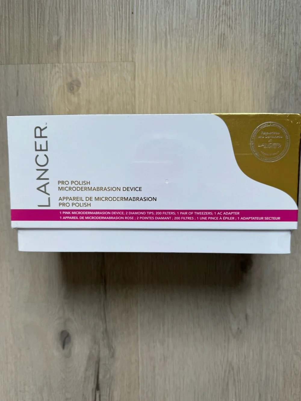 New in Box Lancer Skincare Pro Polish Microdermabrasion Device Sealed Pink
